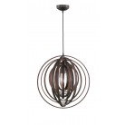 Κρεμαστό Φωτιστικό Trio Lighting Boolan Καφέ     