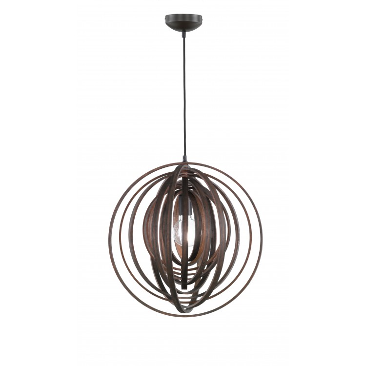 Κρεμαστό Φωτιστικό Trio Lighting Boolan Καφέ     