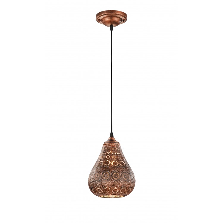 Κρεμαστό Φωτιστικό Trio Lighting Jasmin Πατίνα Χαλκού    
