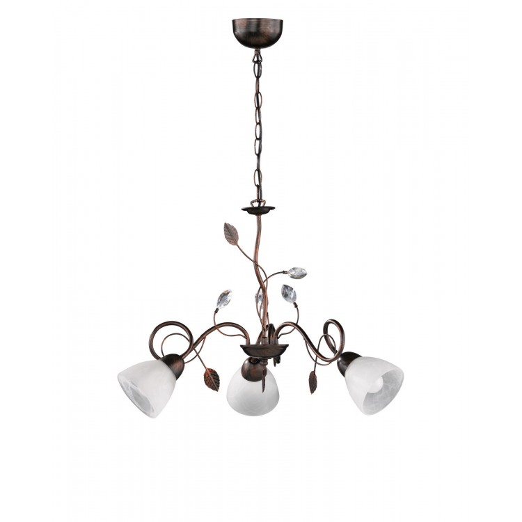 Κρεμαστό Φωτιστικό Trio Lighting Traditio Πατίνα Χαλκός    