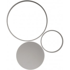 POIS Φωτιστικό οροφής Ondaluce Pl.Pois/Silver-Pc   