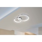 Φωτιστικό Οροφής Trio Lighting Granada Χρώμιο, Λευκό    