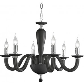 Φωτιστικό Πολυέλαιος Ondaluce Lp.Ravel/6-Nero       