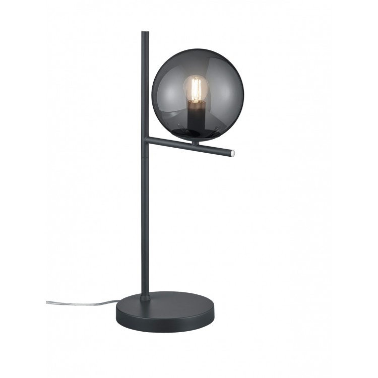 PURE Επιτραπέζια Λάμπα Trio Lighting  -Ανθρακί     